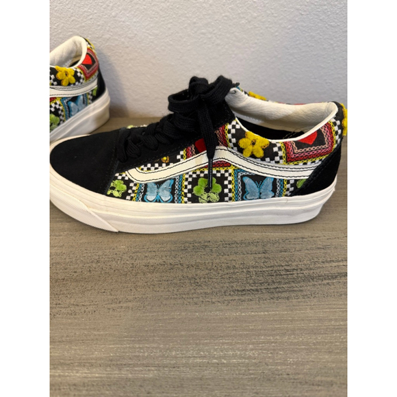 Vans Old Skool 36 DX sneakers Craft Multi embroidered butterflies flowers SZ 5 - Picture 8 of 11